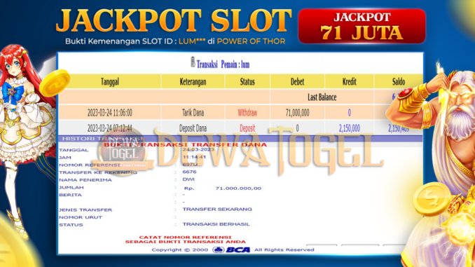 bukti jp dewatogel #79 bukti jp dewatogel #79