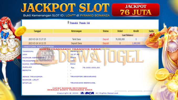 bukti jp dewatogel #95 bukti jp dewatogel #95
