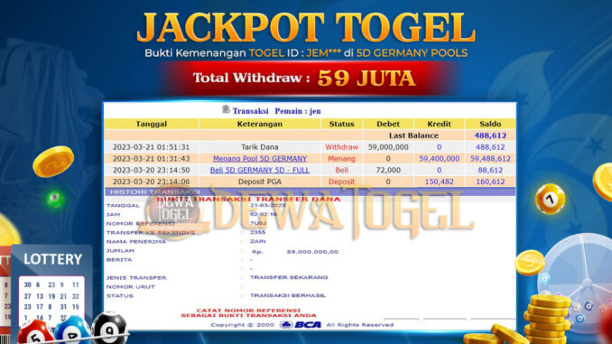 bukti jp dewatogel #68 bukti jp dewatogel #68