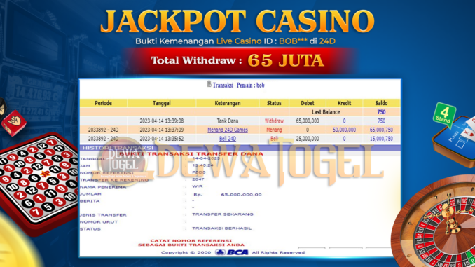 bukti jp dewatogel #176 bukti jp dewatogel #176