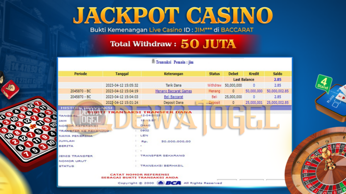 bukti jp dewatogel #165 bukti jp dewatogel #165