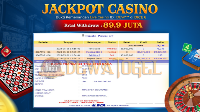 bukti jp dewatogel #275 bukti jp dewatogel #275
