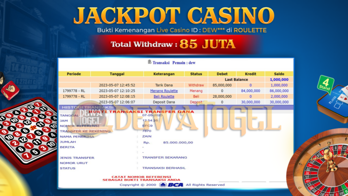 bukti jp dewatogel #276 bukti jp dewatogel #276