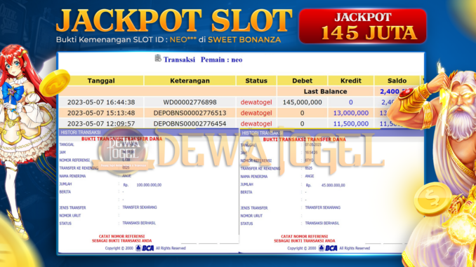 bukti jp dewatogel #277 bukti jp dewatogel #277