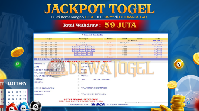 bukti jp dewatogel #251 bukti jp dewatogel #251