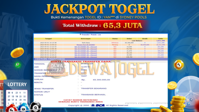 DWT JP TOGEL 1 PAGI
