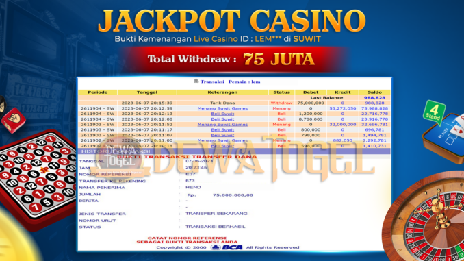 bukti jp dewatogel #400 bukti jp dewatogel #400