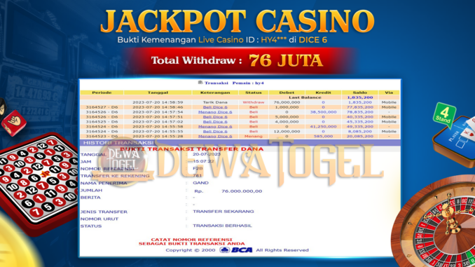 bukti jp dewatogel #519 bukti jp dewatogel #519
