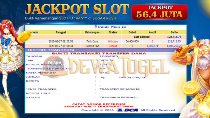 bukti jp dewatogel #701 bukti jp dewatogel #701