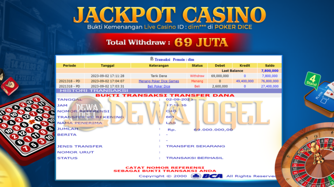 bukti jp dewatogel #734 bukti jp dewatogel #734
