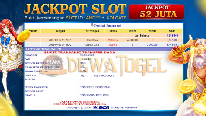 DWT JP SLOT 1 PAGI
