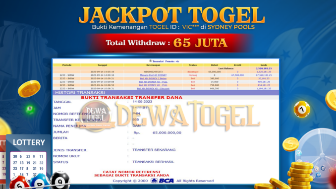 bukti jp dewatogel #789 bukti jp dewatogel #789