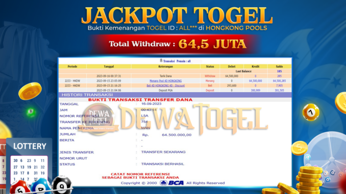 bukti jp dewatogel #802 bukti jp dewatogel #802