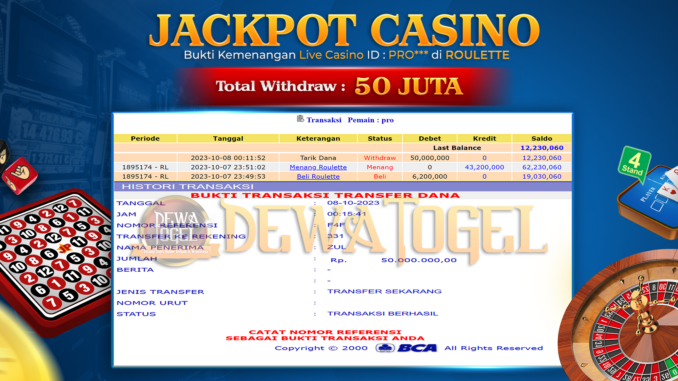 DWT JP LIVE CASINO SIANG 1