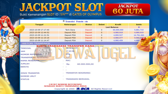 DWT JP SLOT SIANG 1
