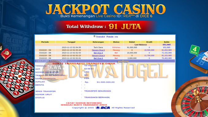 DWT JP LIVE CASINO SIANG 1