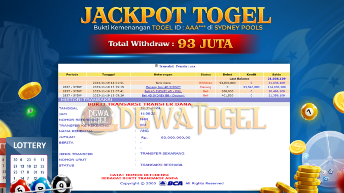 BUKTI JP DEWATOGEL #964 BUKTI JP DEWATOGEL #964
