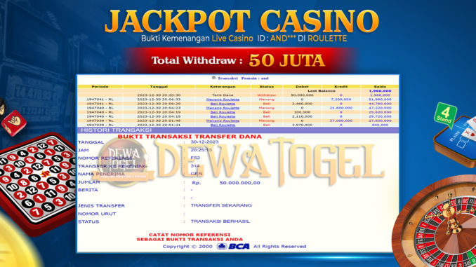 DWT JP LIVE CASINO PAGI 2