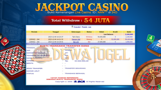 BUKTI JP DEWATOGEL #1026 BUKTI JP DEWATOGEL #1026