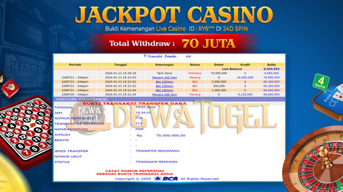 DWT JP LIVE CASINO SIANG 1