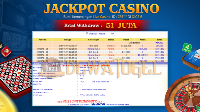 DWT JP LIVE CASINO SIANG 1