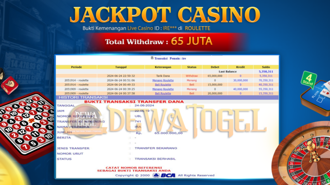 JP DWT - CASINO 1 PAGI