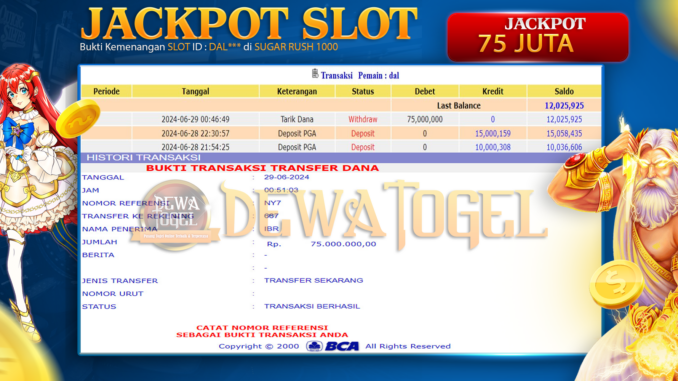 JP DWT - SLOT 1 PAGI