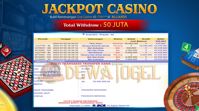 JP DWT - CASINO 1 MALAM