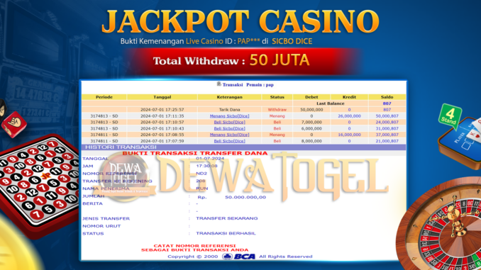 JP DWT - CASINO 2 MALAM