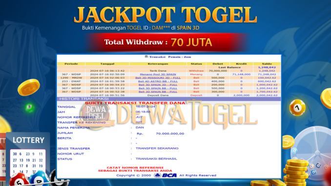JP DWT - TOGEL 2 PAGI