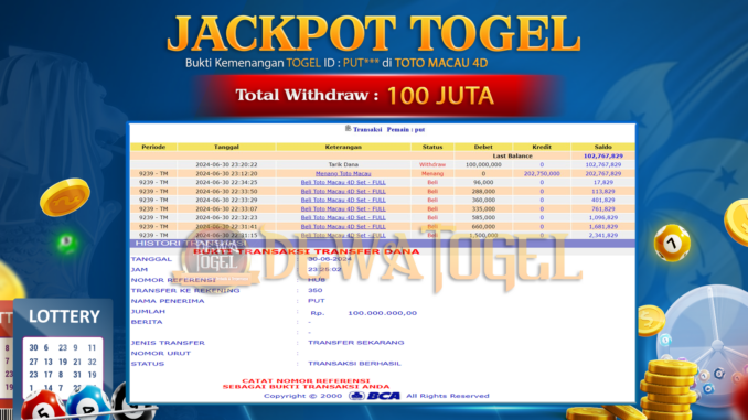 JP DWT - TOGEL 2 SIANG