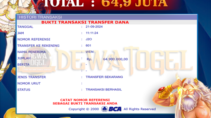 JP DWT - SLOT PAGI